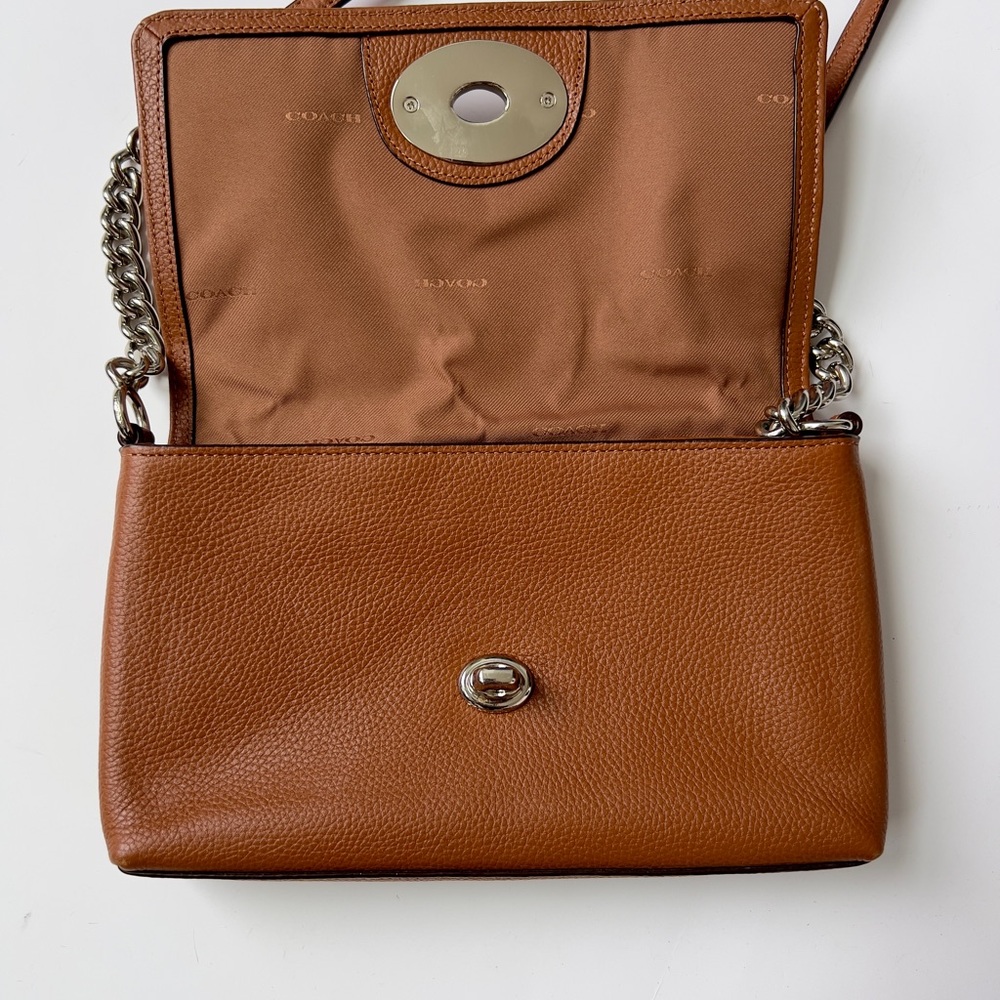 Coach light Brown Leather crossbody - Picture 8 of 8